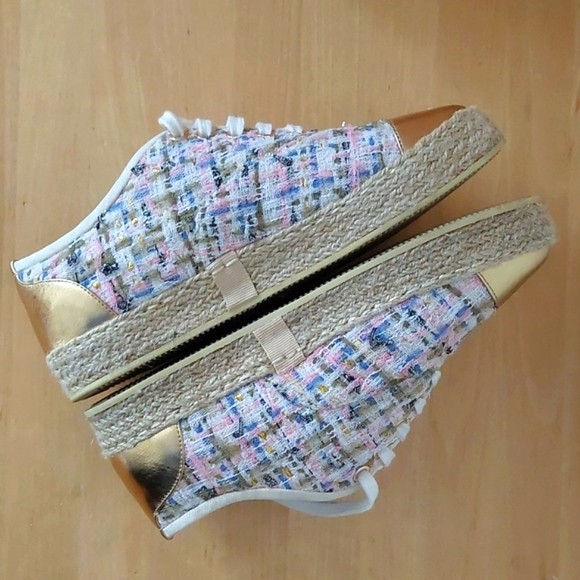 Chanel espadrilles lace-up shoes tweed - Picture 7 of 17